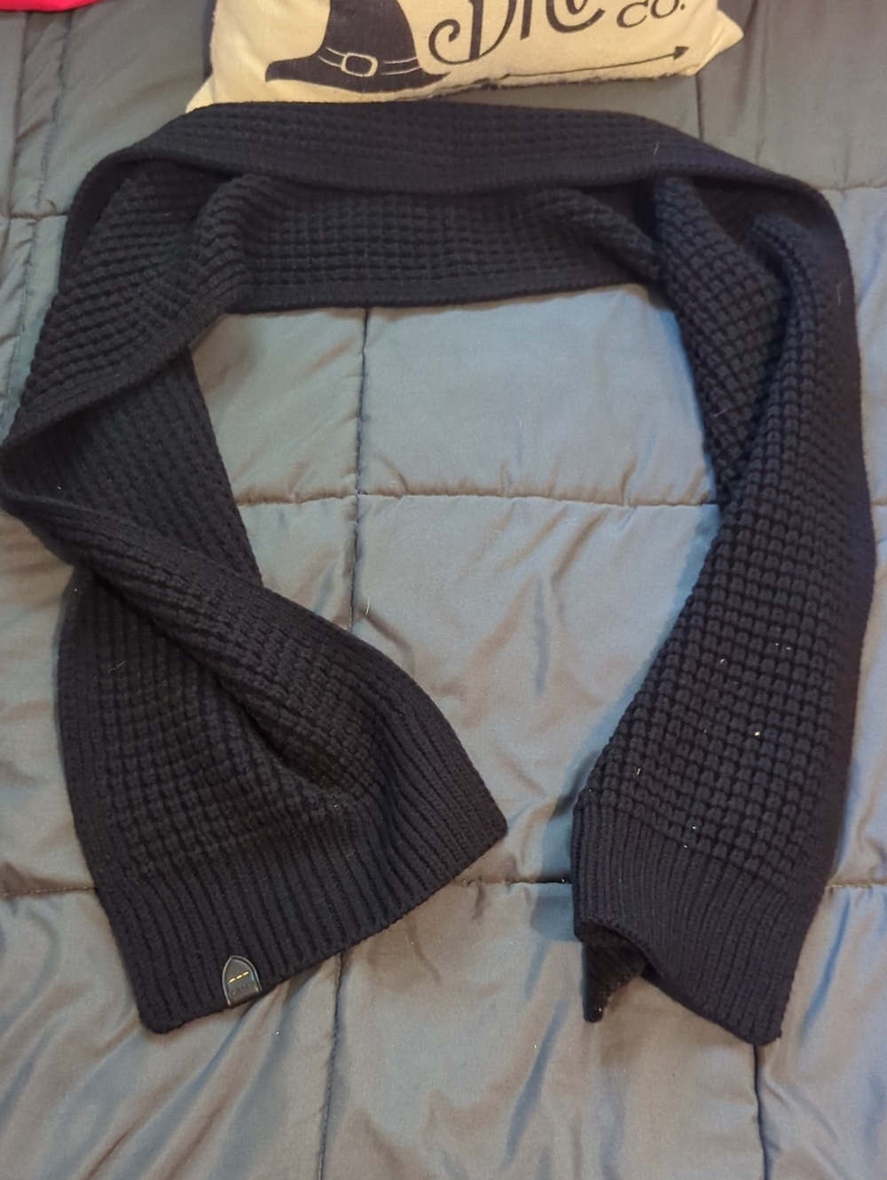 Authentic‎ Unisex Black Coach Knit Scarf
